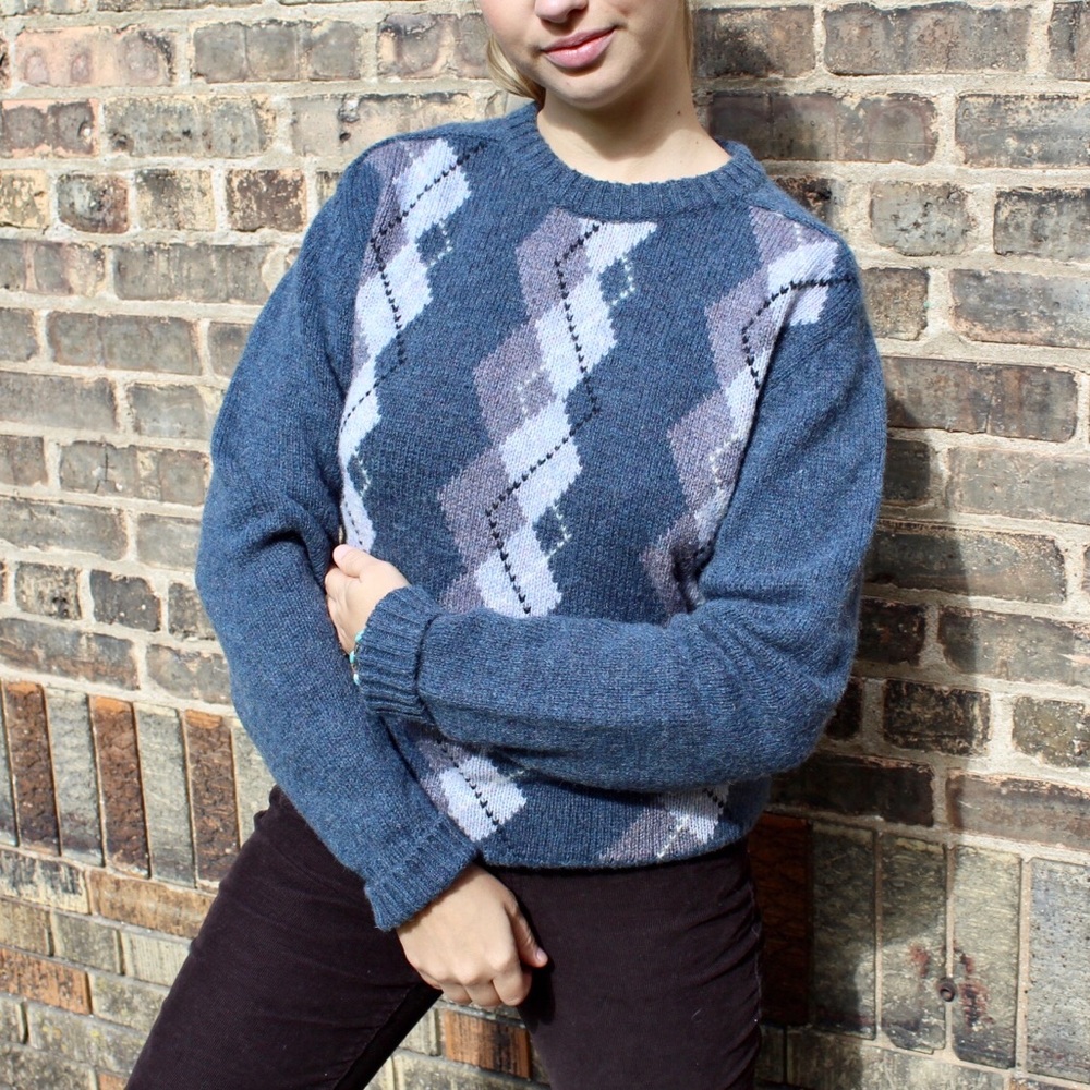 • 90's McGregor Vintage Argyle Sweater ✨